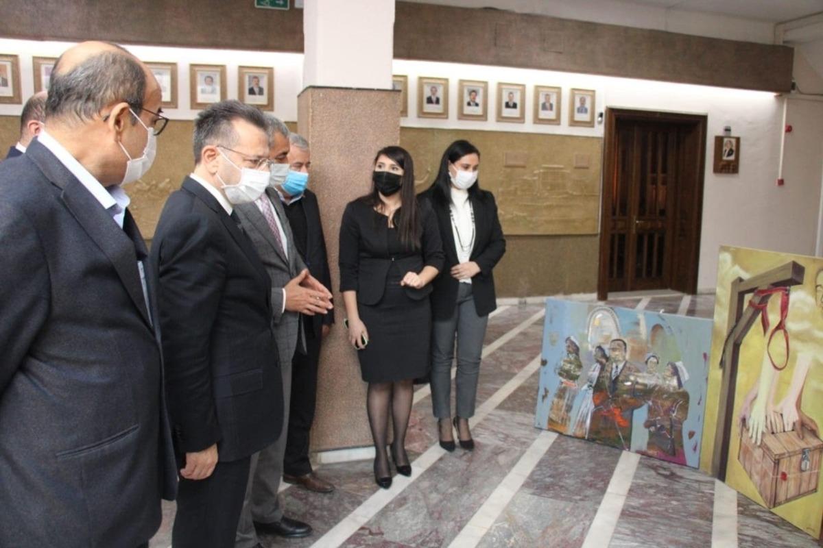 Başkan Kaplan, dereceye giren eserlerin sunumunu yaptı