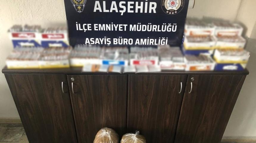 Alaşehir’de kaçak tütün operasyonu