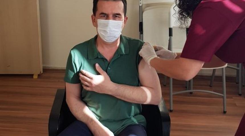 Kaymakam Işık Covid-19 aşısı oldu