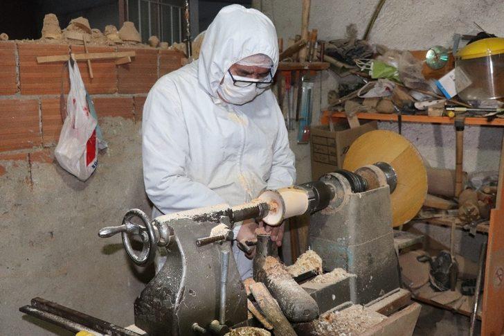 Kurumuş ağaçları sanat eserine dönüştürüyor G3