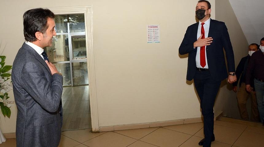 Kaymakam Akbulut&rsquo;tan Başkan Seylan&rsquo;a ziyaret