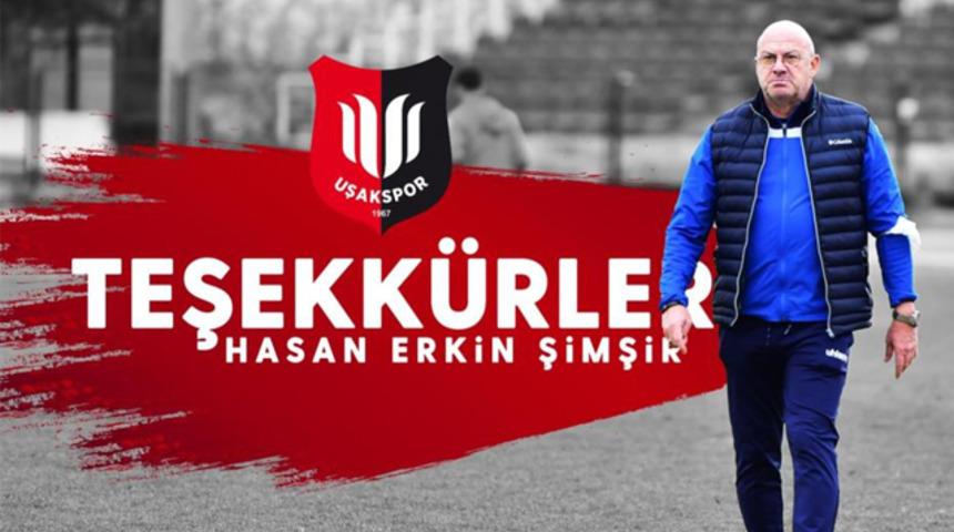 Uşakspor’da Hasan Erkin Şimşir dönemi sona erdi