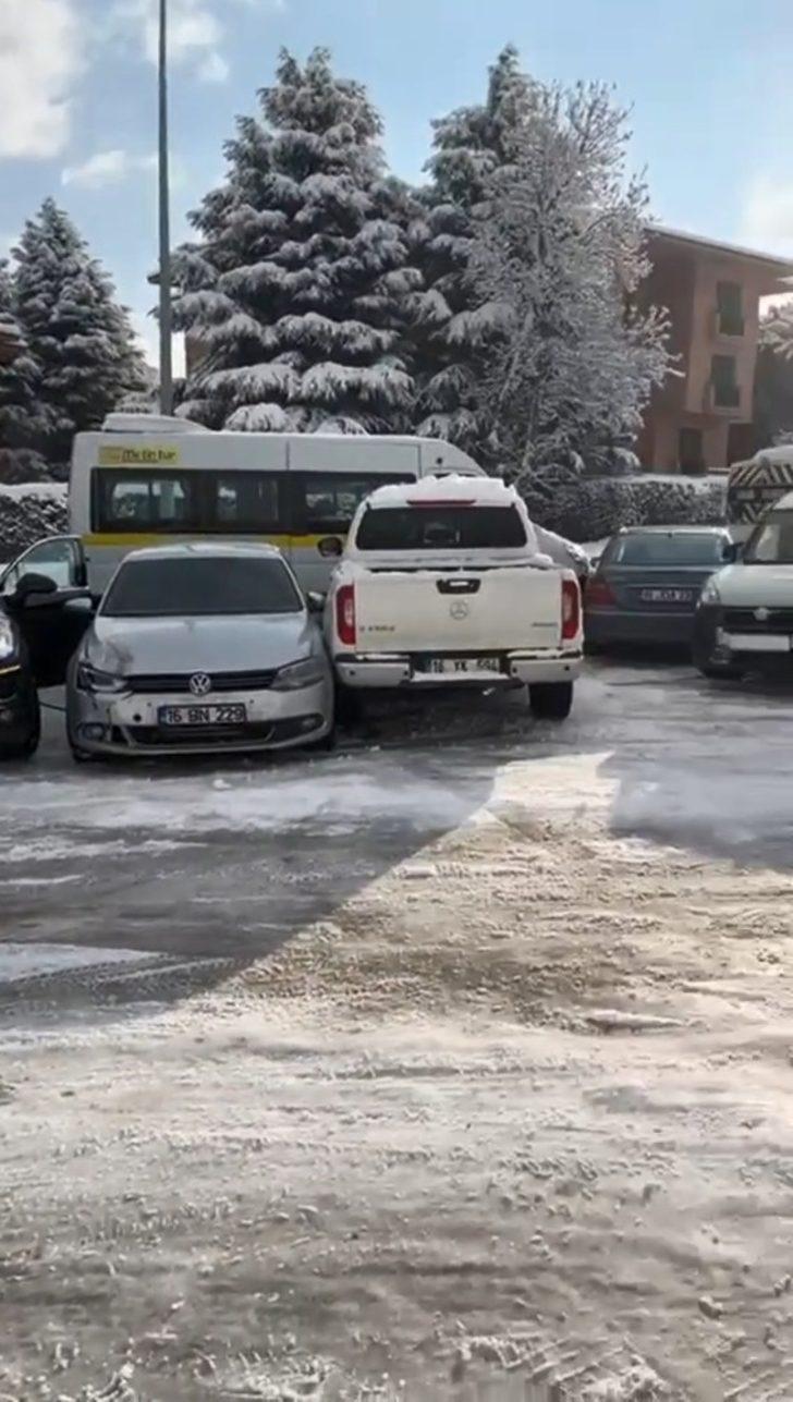 Bursa’da araçların buzlu yolla imtihanı G2