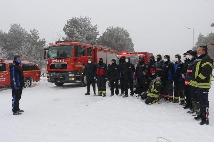Manisa itfaiyesinden kış tatbikatı G5