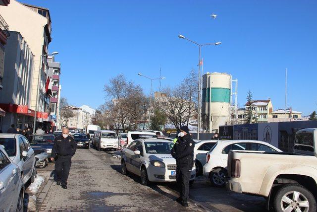 Çan’da drone ile denetim