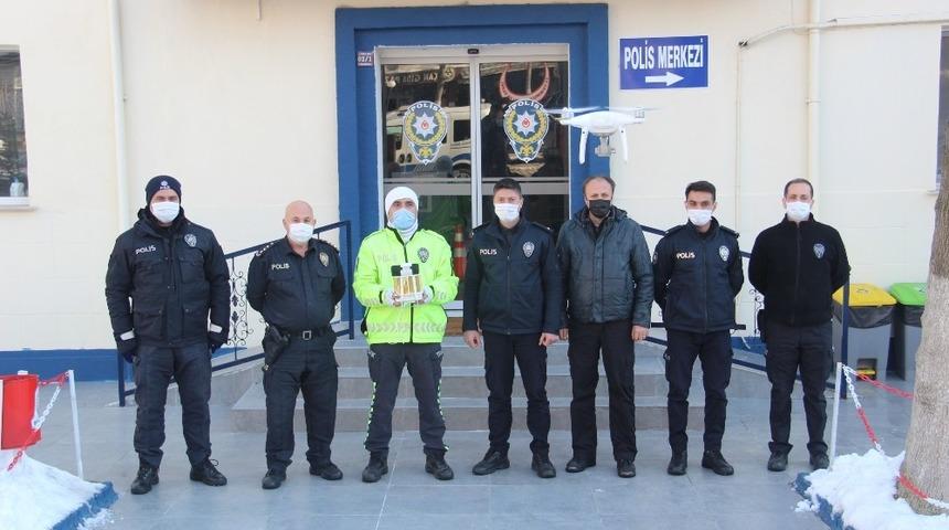 Çan’da drone ile denetim