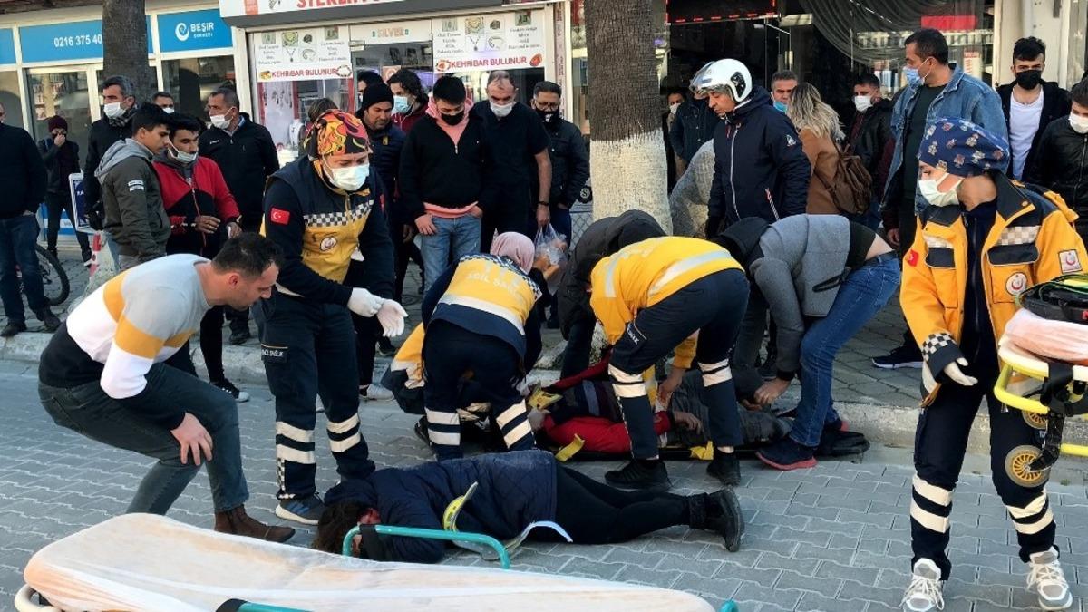 Fethiye&rsquo;de yayaya &ccedil;arpan motosiklet s&uuml;r&uuml;c&uuml; hayatını kaybetti