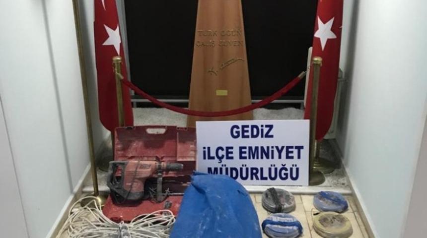 Gediz’de inşaat malzemesi çalan şahıs gözaltına alındı