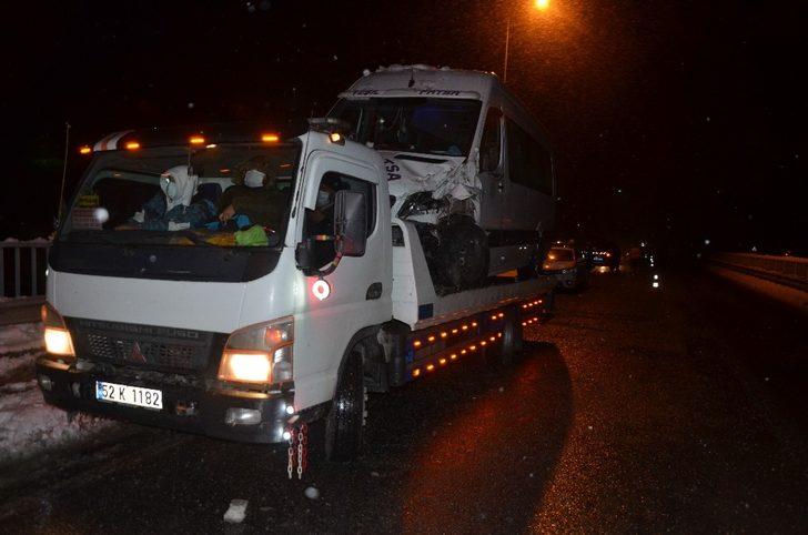 Ordu’da 6 aracın karıştığı zincirleme trafik kazası: 2 yaralı G3