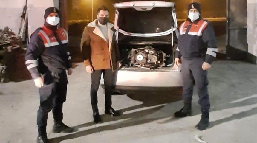 Malatya&rsquo;da &ccedil;alınan tekne motoru Elazığ&rsquo;da bulundu