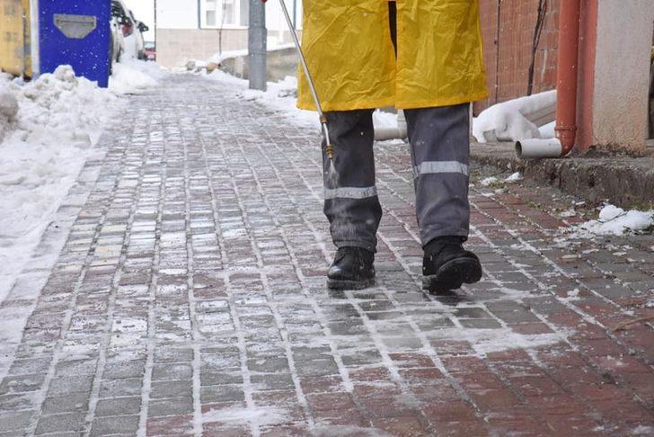 Belediyeden buzlanma riskine karşı solüsyon çalışmalarını G3