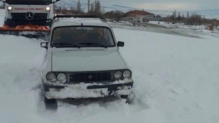 Kırıkkale’de karda mahsur kalan vatandaşlar kurtarıldı G2