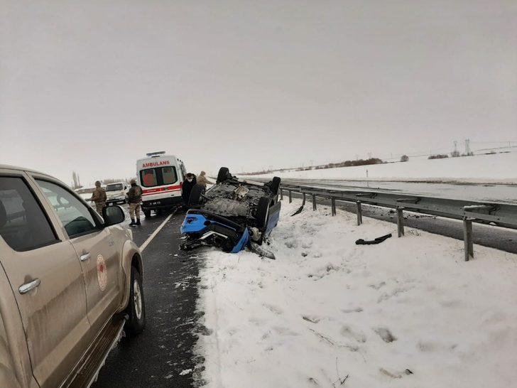 Eleşkirt’te trafik kazası, 1 yaralı G2