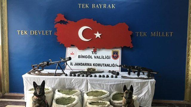 Bingöl’de Eren-4 Operasyonu’nda silahlar, mühimmat ve 150 kilo uyuşturucu ele geçirildi