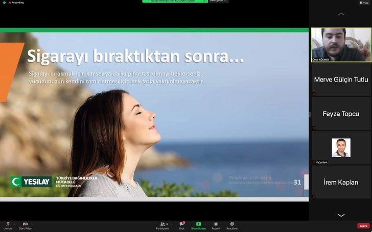 HKÜ’den sigarayı bıraktıran etkinlik G5