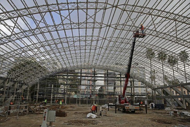 Atatürk Kapalı Spor Salonu’nda yapı güçlendirme çalışması G1