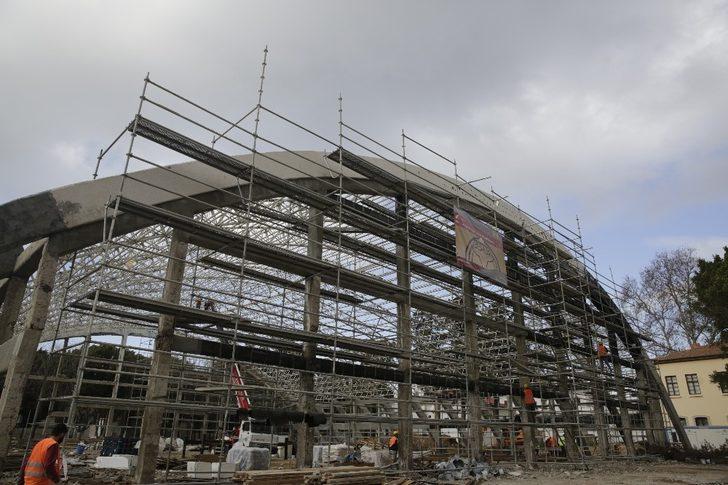 Atatürk Kapalı Spor Salonu’nda yapı güçlendirme çalışması G2
