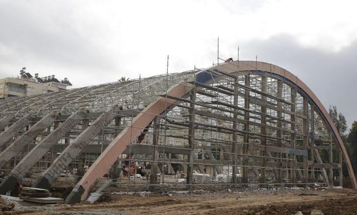 Atatürk Kapalı Spor Salonu’nda yapı güçlendirme çalışması G5