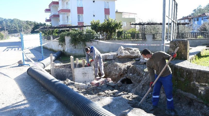 Kemer&rsquo;de su baskınlarını &ouml;nleme &ccedil;alışmaları