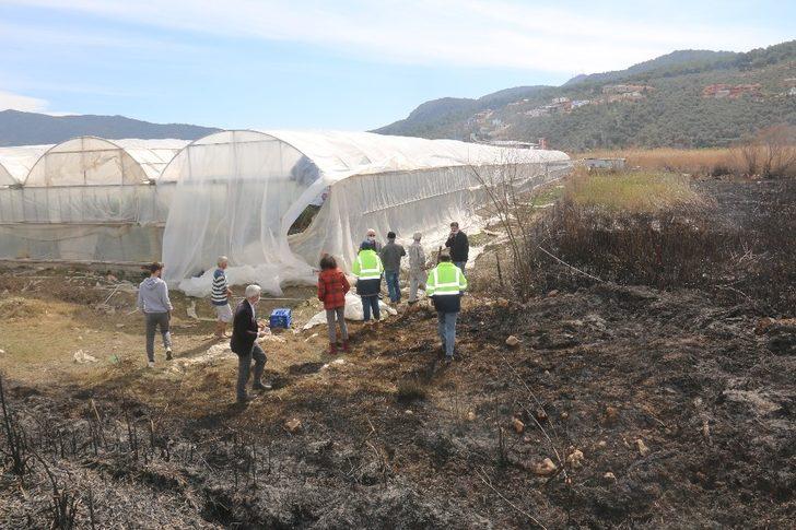 Büyükşehir, yangında serası zarar gören üreticiye destek verecek G2