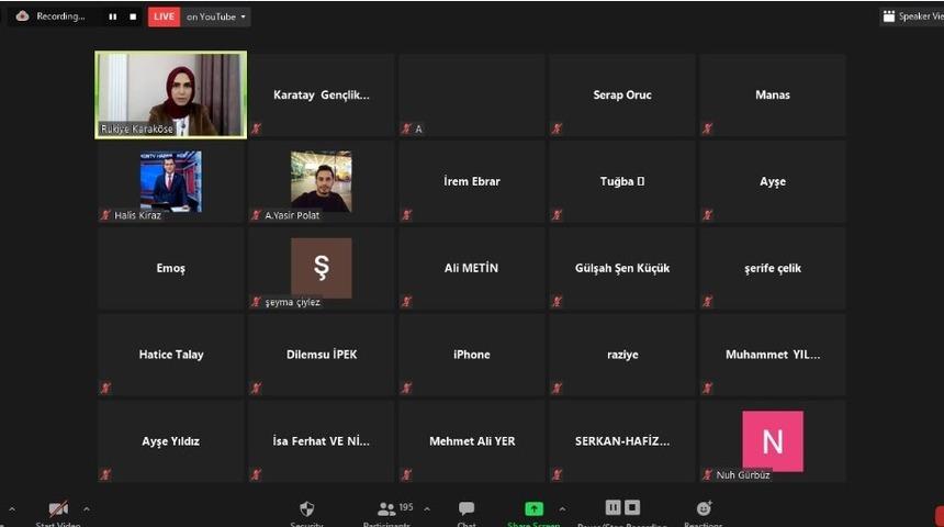 ‘Sağlıklı İletişim Mutlu Aile Okulu’ seminerleri dijital platformlardan devam ediyor