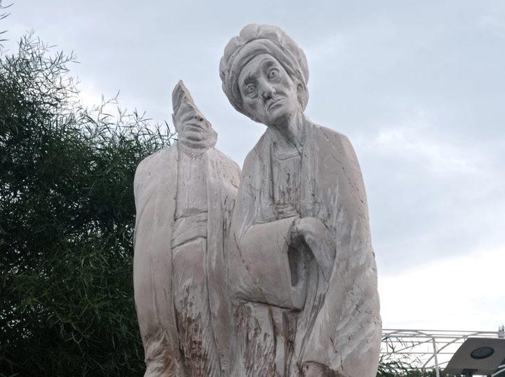 Heykellere zarar veren şüpheli yakalandı G5