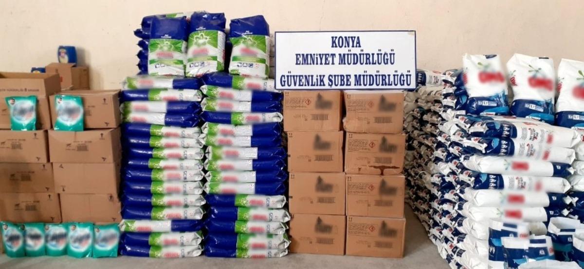 Konya&rsquo;da sahte deterjan operasyonu