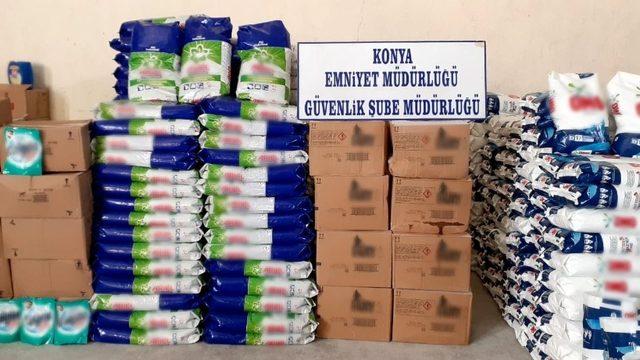 Konya’da sahte deterjan operasyonu