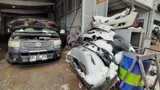 Kar yağışı sonrası otomobil sahipleri kaportacılara koştu