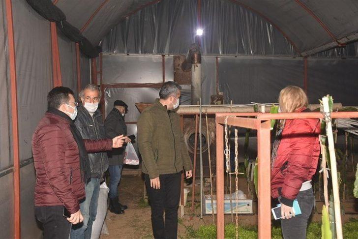 Kaymakam zirai don nöbeti tutan çiftçileri yalnız bırakmadı G5