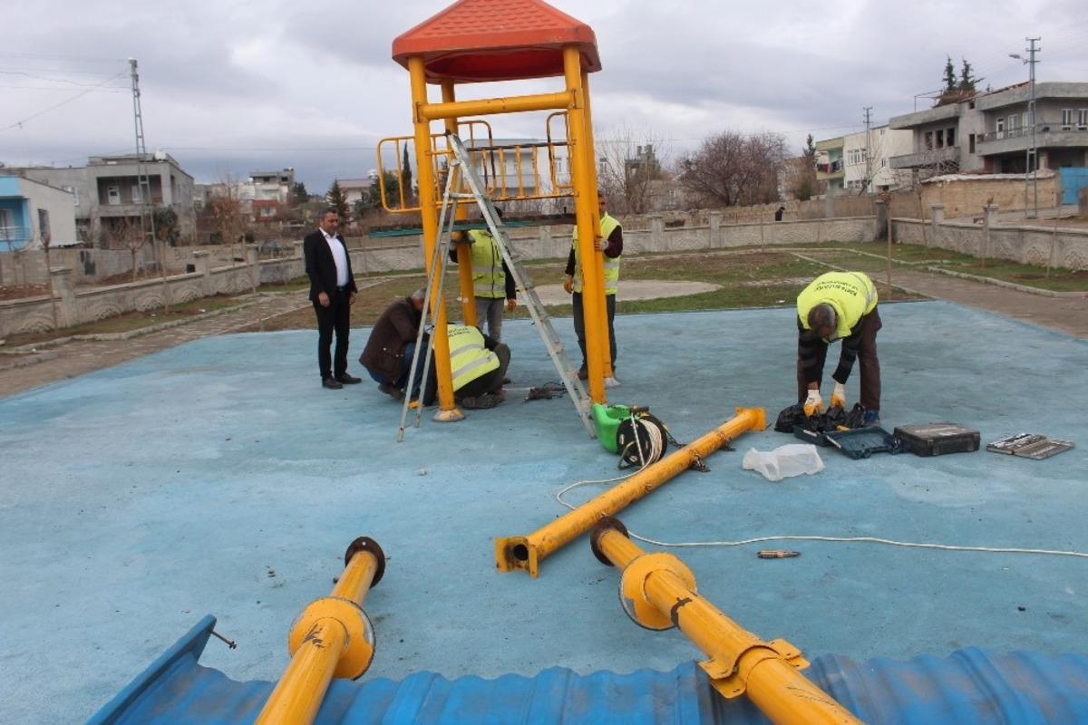 Kahta&rsquo;daki parklar yenileniyor
