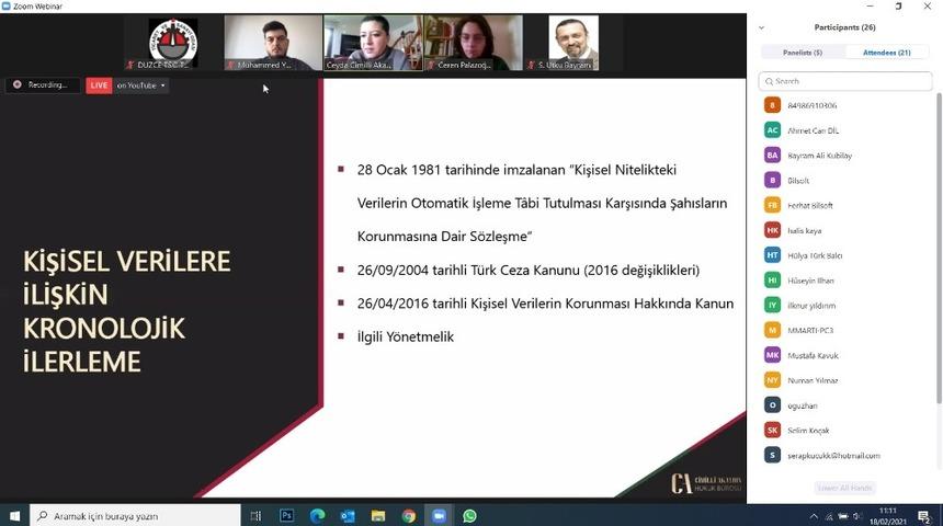 KVKK semineri tamamlandı