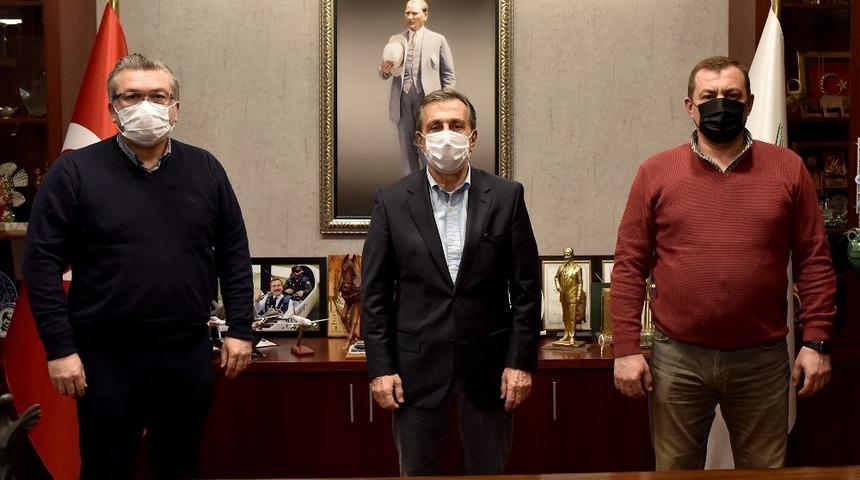 Eskişehirspor Başkanı Akg&ouml;ren&rsquo;den Başkan Ata&ccedil;&rsquo;a ziyaret