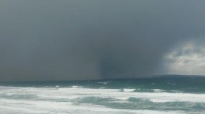 Sinop a&ccedil;ıklarında hortum meydana geldi