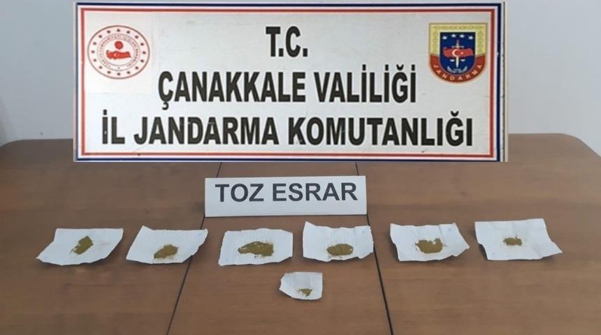 &Ccedil;anakkale&rsquo;de uyuşturucu operasyonu: 1 tutuklama