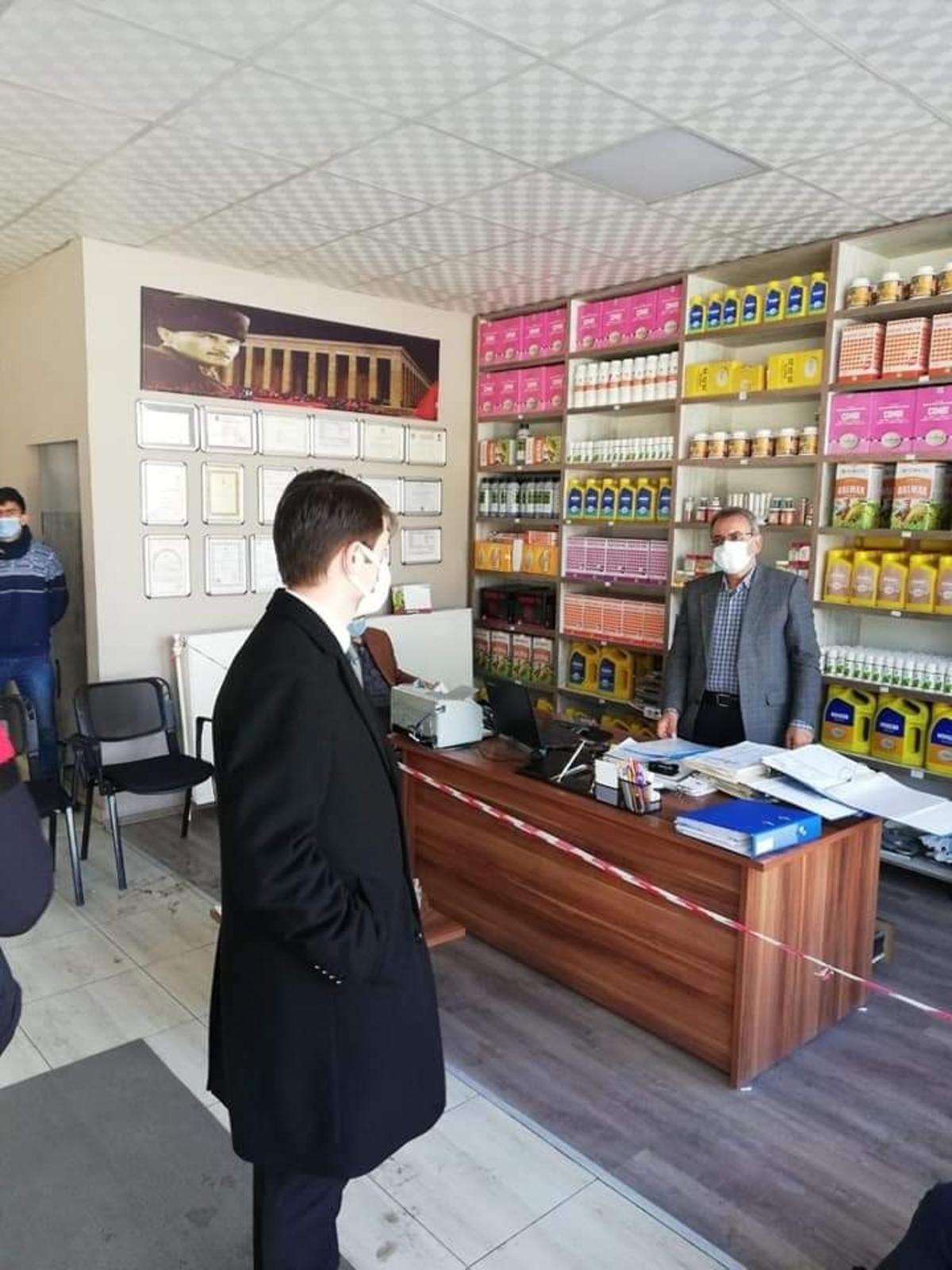 Kaymakam Cebeci&rsquo;den korona vir&uuml;s denetimi