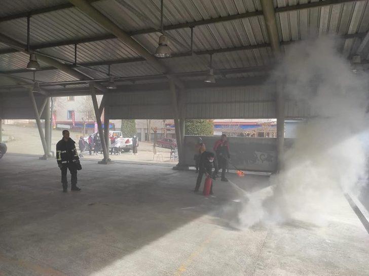 Bahçeşehir görevlileri yangın eğitimi aldı G2