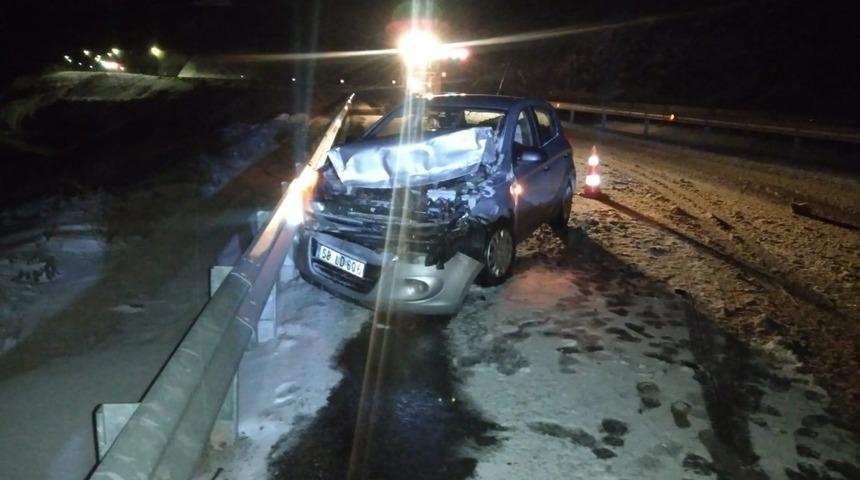 Malatya’da kar yağışı kazalara neden oldu