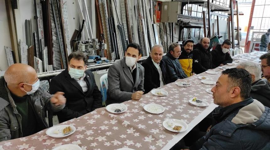 Başkan Makas, esnaf sofrasına misafir oldu