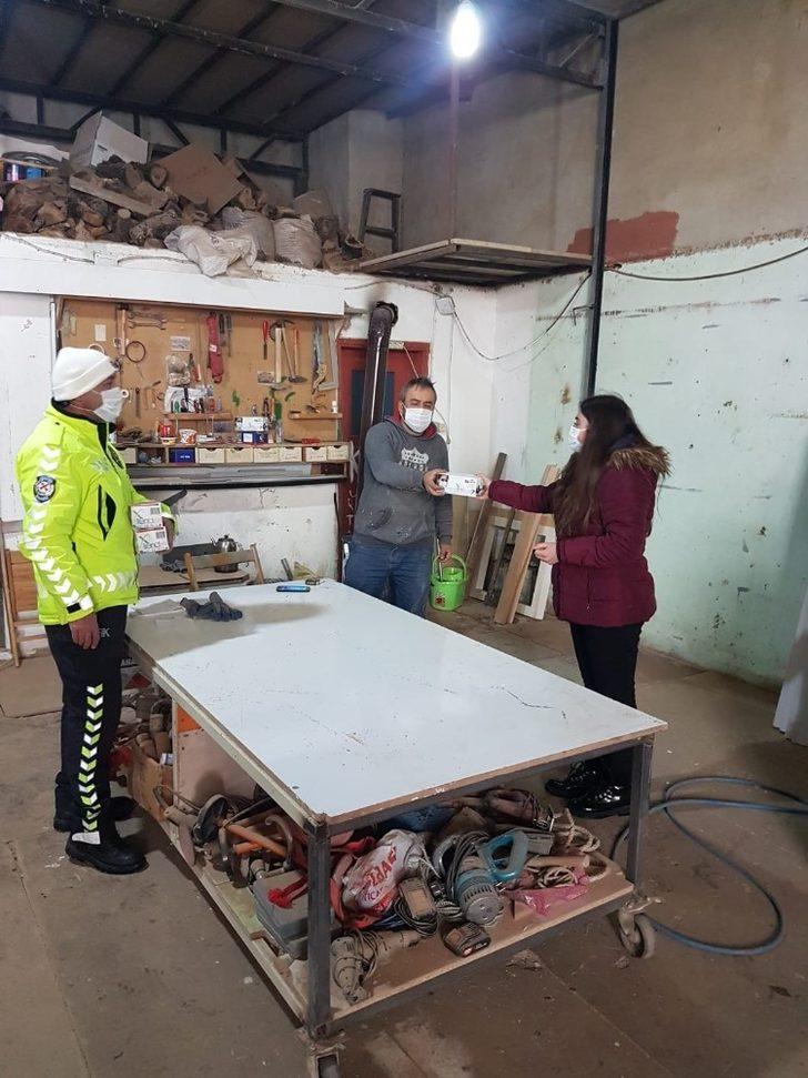 Sanayi esnafına maske dağıtıldı G2