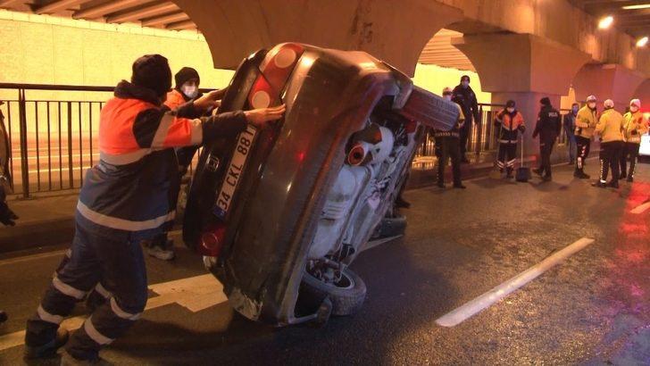 Fatih’te alkollü sürücü kazaya davetiye çıkardı G2