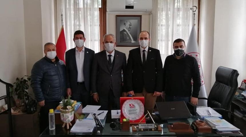 Başkan Yaman&rsquo;dan İl M&uuml;d&uuml;r&uuml; Bircan&rsquo;a ziyaret