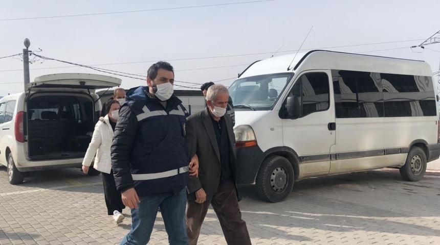 Cinayet zanlısı karı koca adliyeye sevk edildi