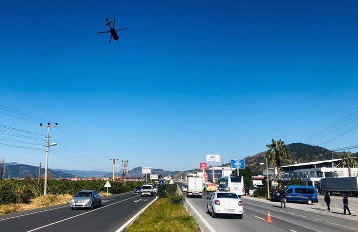 Jandarma Trafik ekipleri havadan denetledi G3