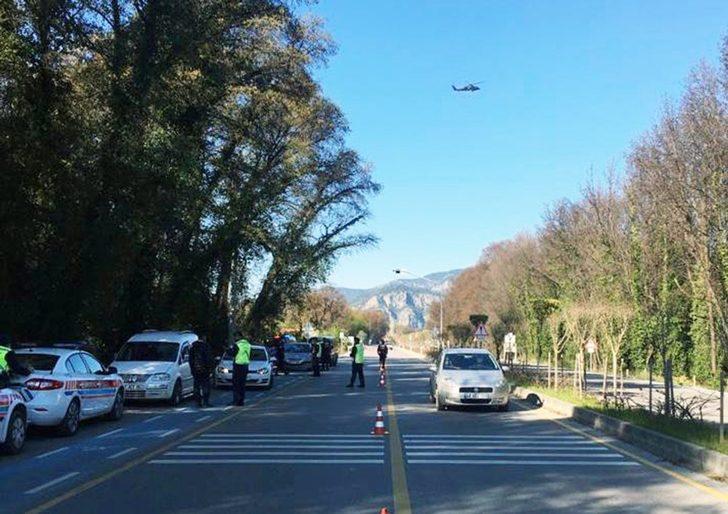 Jandarma Trafik ekipleri havadan denetledi G4