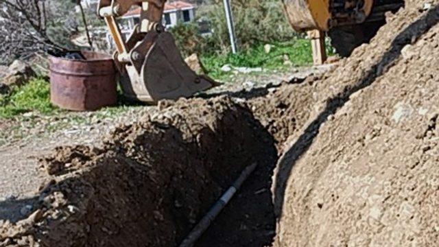 Datça’da içme suyu hat yenileme çalışması
