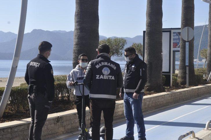 Marmaris’te kısıtlama sürecinde denetimler devam ediyor G4