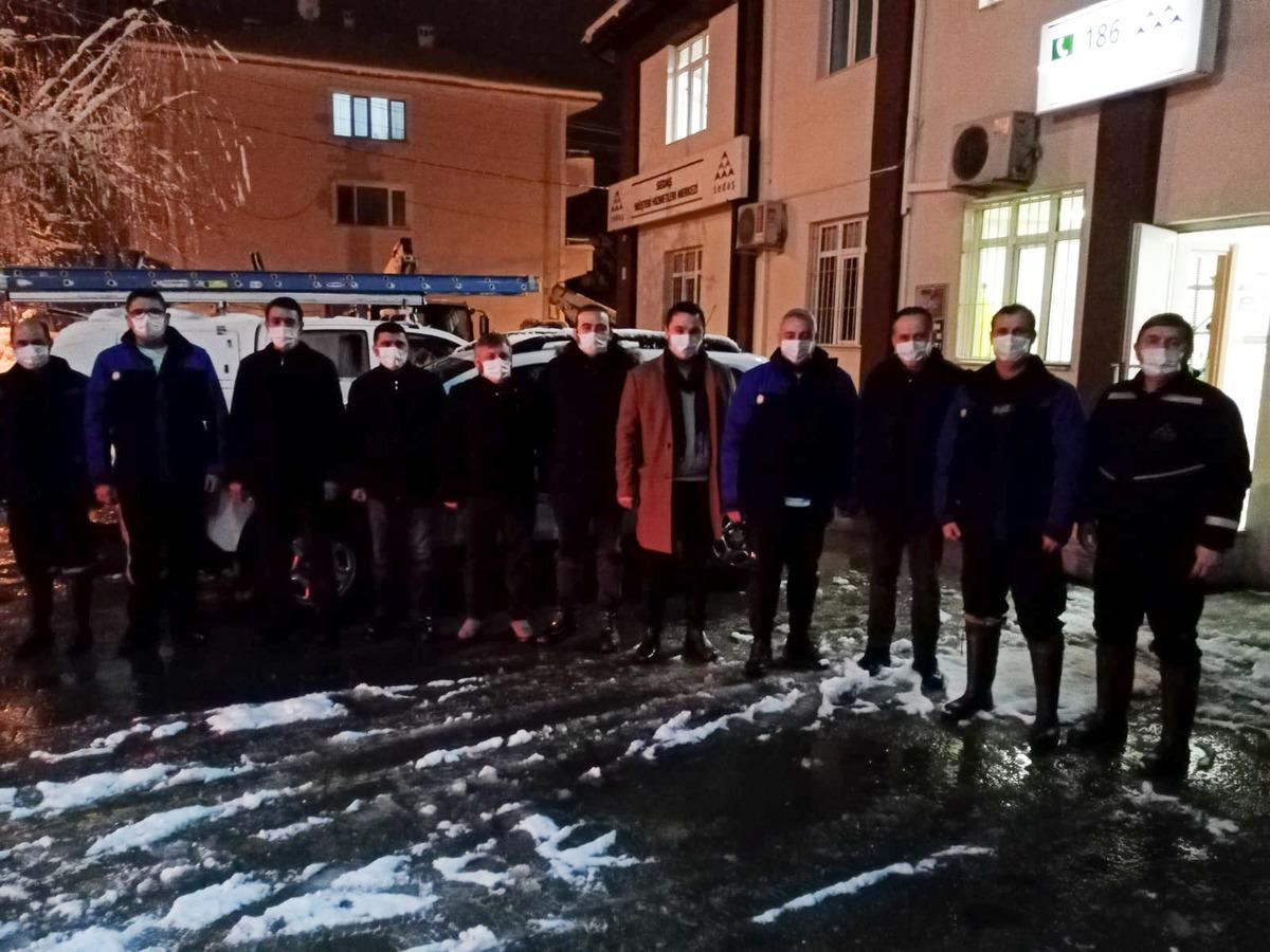 SEDAŞ kar &ccedil;alışmalarında son durumu a&ccedil;ıkladı