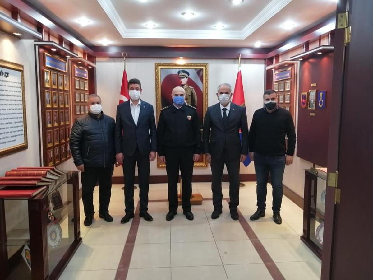 Başkan Yaman&rsquo;dan İl Jandarma Komutanı Sandal&rsquo;a ziyaret