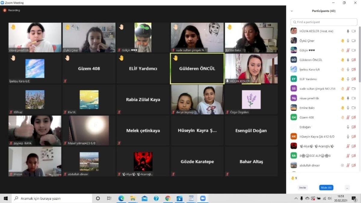 &Ccedil;eşme&rsquo;de &ccedil;evrimi&ccedil;i d&uuml;ş&uuml;nme ve yazma etkinliği